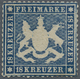 Württemberg - Marken Und Briefe: 1861, Wappenausgabe 18 Kr. Dunkelblau, Dünnes Papier, Ungebraucht M - Andere & Zonder Classificatie