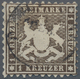 Württemberg - Marken Und Briefe: 1862, 1 Kreuzer Dunkelgraubraun Sauber Zentral Gestempelt, Signiert - Andere & Zonder Classificatie