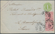 Württemberg - Marken Und Briefe: 1869, Ovalausgabe 1 Kr. Grün Im Dreierstreifen + Einzelmarke Durchs - Andere & Zonder Classificatie