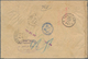 Württemberg - Marken Und Briefe: 1875, Paar 20 Pf Grau-ultramarin Auf IRRLÄUFER-Kuvert Per Einschrei - Other & Unclassified