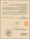 Württemberg - Ganzsachen: 1916. Dienst-Doppelkarte 3 Pf Braun + 7½ Pf Orange "Volkszählung". Ungebra - Andere & Zonder Classificatie