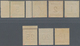 Elsass-Lothringen - Marken Und Briefe: 1870, 1 C. - 25 C. Kompletter Satz In Unterdrucktype I (Spitz - Other & Unclassified