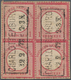 Deutsches Reich - Brustschild: 1872, Kleiner Schild 1 Gr. Karmin Im Viererblock Mit Ra2 "CHARLOTTENB - Unused Stamps
