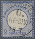 Deutsches Reich - Brustschild: 1872 Kleiner Schild 2 Gr Blau Mit Ideal-K1 "K.D.FELD-POSTEXPED. 6.INF - Ungebraucht