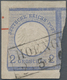 Deutsches Reich - Brustschild: 1872, 2 Gr. Grauultramarin Kleiner Schild UNGEZÄHNT, Entwertet Mit Zw - Unused Stamps