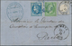 Deutsches Reich - Brustschild: 1872, Kleiner Schild 2 Gr. Blau Und Frankreich Mit Napoleon 5 C Grün - Unused Stamps