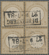 Deutsches Reich - Brustschild: 1872, Kleiner Schild 5 Gr. Ocker Im Viererblock Mit Ra2 "DÜRRENBERG 2 - Ungebraucht