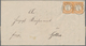 Deutsches Reich - Brustschild: 1872, Großer Schild ½ Gr Orange Im Paar Mit Preussen-K2 "GR: KEULA 10 - Unused Stamps