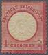 Deutsches Reich - Brustschild: 1872 Großer Schild 1 Gr. Ungebraucht Mit Plattenfehler II: Gebrochene - Unused Stamps