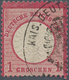 Deutsches Reich - Brustschild: 1872, Großer Schild 1 Gr. Rot Mit Seltenem Postamts-Adler-Siegelstemp - Unused Stamps