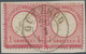 Deutsches Reich - Brustschild: 1872, Großer Schild 1 Gr. Karmin Im Paar Mit Links Plattenfehler V: G - Unused Stamps