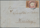 Deutsches Reich - Brustschild: 1872, Kuvert Mit Großer Schild 1 Gr. Rot Mit Zweimal GAA ½ Gr. Braun - Unused Stamps