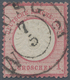 Deutsches Reich - Brustschild: 1872, Großer Schild 1 Gr. Karminrosa Mit Zentrischem Ausgabe-K2 "AUSG - Ongebruikt