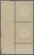 Deutsches Reich - Brustschild: 1874, Großer Schild 3 Kr. Rosakarmin Im Senkrechten Eckrandpaar Recht - Unused Stamps