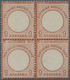 Deutsches Reich - Brustschild: 1874, Großer Schild 9 Kr. Braunorange Im Viererblock Ungebraucht Mit - Unused Stamps