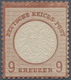 Deutsches Reich - Brustschild: 1872, Großer Schild 9 Kr. In Seltener B-Farbe Rotlilabraun, Ungebrauc - Unused Stamps