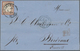 Deutsches Reich - Brustschild: 1872, Großer Schild 9 Kr. Violettbraun Als Einzelfrankatur Auf Faltbr - Unused Stamps