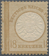 Deutsches Reich - Brustschild: 1872 Großer Schild 5 Gr. Ockerbraun Mit Senkrechter Verzähnung Durch - Ungebraucht