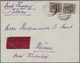 Deutsches Reich - Germania: 1915, Germania 50 Pfg. Als Senkr. Paar Auf Flugpost Eilbrief Aus Berlin, - Unused Stamps