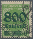 Deutsches Reich - Inflation: 1923, 800 Tsd Auf 500 M Dunkelgelbgrün, Teilgestempelt HAMBURG C 18.11. - Briefe U. Dokumente