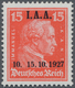 Deutsches Reich - Weimar: 1927, 15 Pfg. I.A.A. Mit Abart "fehlender Bindestrich", Postfrisch, Doppel - Sonstige & Ohne Zuordnung