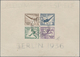 Deutsches Reich - 3. Reich: 1936, Block-Ausgabe "Olympische Sommerspiele In Berlin", UNGEZÄHNT, Gest - Briefe U. Dokumente