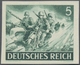 Deutsches Reich - 3. Reich: 1943, Wehrmacht I, 5 Pfg. Als Geschnittener Probedruck Auf Ungummiertem - Briefe U. Dokumente