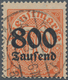 Deutsches Reich - Dienstmarken: 1923, "800 Tausend" Auf 30 Pfg. Dienstmarke Mit Wasserzeichen "1" (R - Dienstzegels