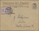 Deutsches Reich - Halbamtliche Flugmarken: 1912, Bork-Brück, Gezähnte Flugpostmarke (kl. Aufklebewel - Airmail & Zeppelin