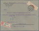 Deutsches Reich - Lokalausgaben 1918/23: LEIPZIG (OPD): 1923, Gebührenzettel Mit Rechts Geteiltem Se - Briefe U. Dokumente