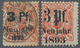 Deutsches Reich - Privatpost (Stadtpost): DRESDEN: Hansa, 3 Pfg. Neujahrsmarken, Type I Gestempelt, - Private & Local Mails
