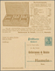 Deutsches Reich - Ganzsachen: 1912 (31.1.), Antwort-Postkarte Germania 5 Pf.+5 Pf. Grün Mit Beidseit - Sonstige & Ohne Zuordnung