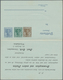 Deutsches Reich - Ganzsachen: 1906/1920. Doppelkarte 3 Pf Braun Neben 5 Pf Grün Neben 2 Pf Grau Germ - Andere & Zonder Classificatie