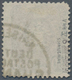 Deutsche Post In China - Vorläufer: 1886, 50 Pfg. Graugrün Mit Plattenfehler V "aufgebrochene Spitze - China (oficinas)