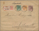 Deutsche Post In China - Vorläufer: 1894 (6.12.), 5 Pfg. + 25 Pfg. + 50 Pfg. Krone/Adler (zwei Marke - China (kantoren)