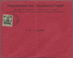 Deutsche Post In China: 1905: 2 C. Überdruckmarke EF Am 26.2.1905 Auf Rotem Vordruckbrief "Telegramm - Deutsche Post In China