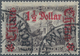 Deutsche Post In China: 1913, "1 1/2 Dollar Auf 3 Mark" Friedensdruck, 26:17 Zähnungslöcher, Schwarz - China (kantoren)