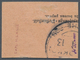 Deutsche Post In China: 1913 (16.1.), Sogn. "Ministerdruck" ("6 Pes. 25 Cts. Auf 5 Mark" Schwarz/dun - China (kantoren)