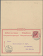 Deutsche Post In China - Ganzsachen: 1900, Gebrauchte Ganzsachenpostkarte Mit Bezahlter Antwort Mit - China (kantoren)