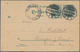 Deutsche Post In China - Ganzsachen: 1902 Antwortteil 5 Pf Germania Reichspost Mit Aufdruck "China" - Deutsche Post In China