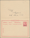 Deutsche Post In China - Ganzsachen: 1902, Gebrauchte Ganzsachenkarte Mit Bezahlter Antwort Mit Waag - Deutsche Post In China