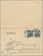 Deutsche Post In China - Ganzsachen: 1907, Mit ZF Germania 5 Pfennig Verwendete Ganzsachenpostkarte - China (offices)