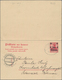 Deutsche Post In China - Ganzsachen: 1910, Gebrauchte Ganzsachenpostkarte Mit Bezahlter Antwort Und - China (offices)