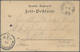 Deutsche Post In China - Stempel: 1901: "Feldpoststation Nr. 9 10.6." Auf Feldpostvordruckkarte N. M - Deutsche Post In China