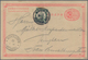 Deutsche Post In China - Stempel: 1902. Chinesische 1 C Ganzsachenkarte Mit 5 Pf Zusatzfrankatur, Di - China (offices)