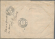 Deutsche Post In China - Besonderheiten: 1901, (22.4.), 8 X 10 Pfg. Steiler Aufdruck (Leimspuren, 1x - China (kantoren)