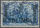 Deutsche Post In Marokko: 1906, 2 P 50 C Auf 2 M, Schwärzlichblau, Entwertet Mit Dem Einkreissegment - Deutsche Post In Marokko