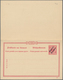 Deutsche Post In Marokko - Ganzsachen: 1899, Ungebrauchte Ganzsachenpostkarte Mit Bezahlter Antwort - Morocco (offices)