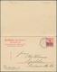 Deutsche Post In Marokko - Ganzsachen: 1906/10, Zwei Gebrauchte Ganzsachenpostkarten Jeweils Mit Bez - Marokko (kantoren)