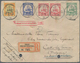 Deutsch-Ostafrika: 1911 Eingeschriebener Brief Von UDJIDJI Nach Celles, BELGIEN Via Dar-es-Salam, Ne - Deutsch-Ostafrika